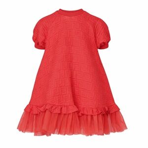 🌸 Fendi Kids FF Logo Tulle Hem Dress | Size 12+